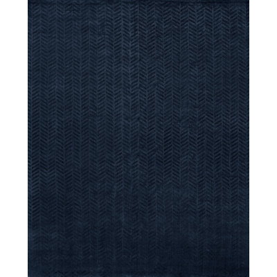 Chevron Area Rug in Blue