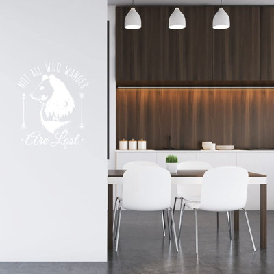 Adhésif décoratif «Not all Who Wander are Lost»