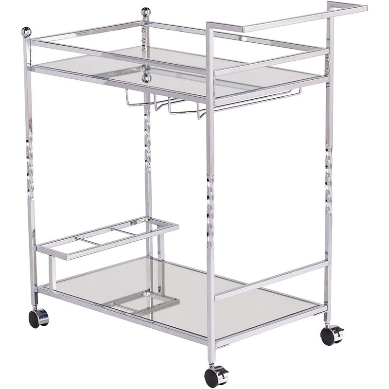 Chariot-bar Furniture Ivers, argent
