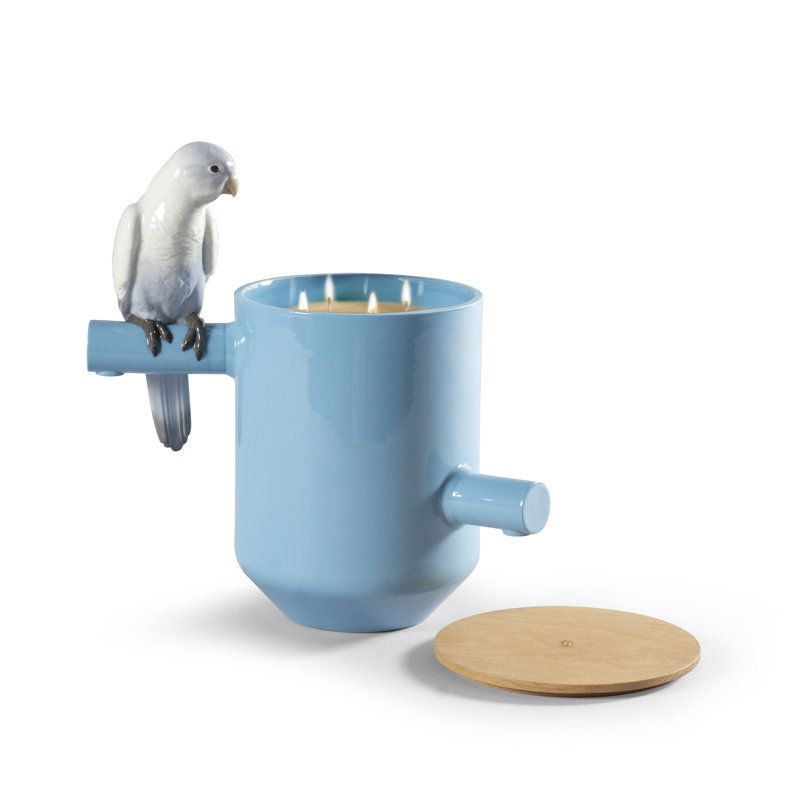 Parrot's on the Prairie Scented Novelty Candle, Blue