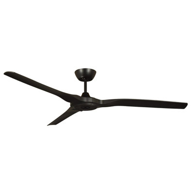 RADICAL 60” DC Motor Ceiling Fan - Energy Efficient, 3-Blade With Remote & Natural Wind Setting