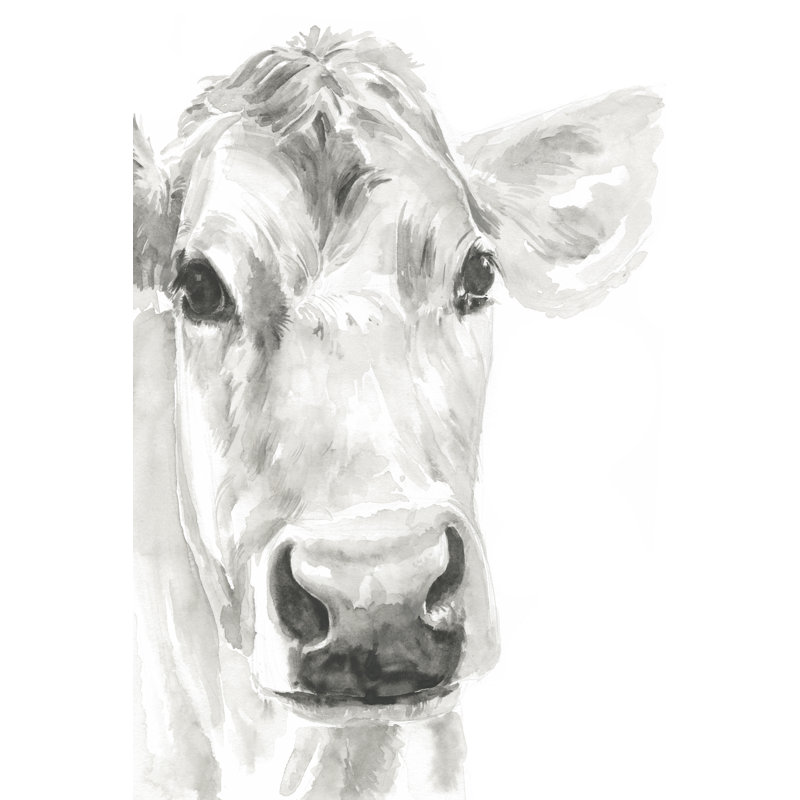 Farm Faces I by Jennifer Paxton Parker - Painting Print, 122cm H x 81cm W, Black Floater Framed