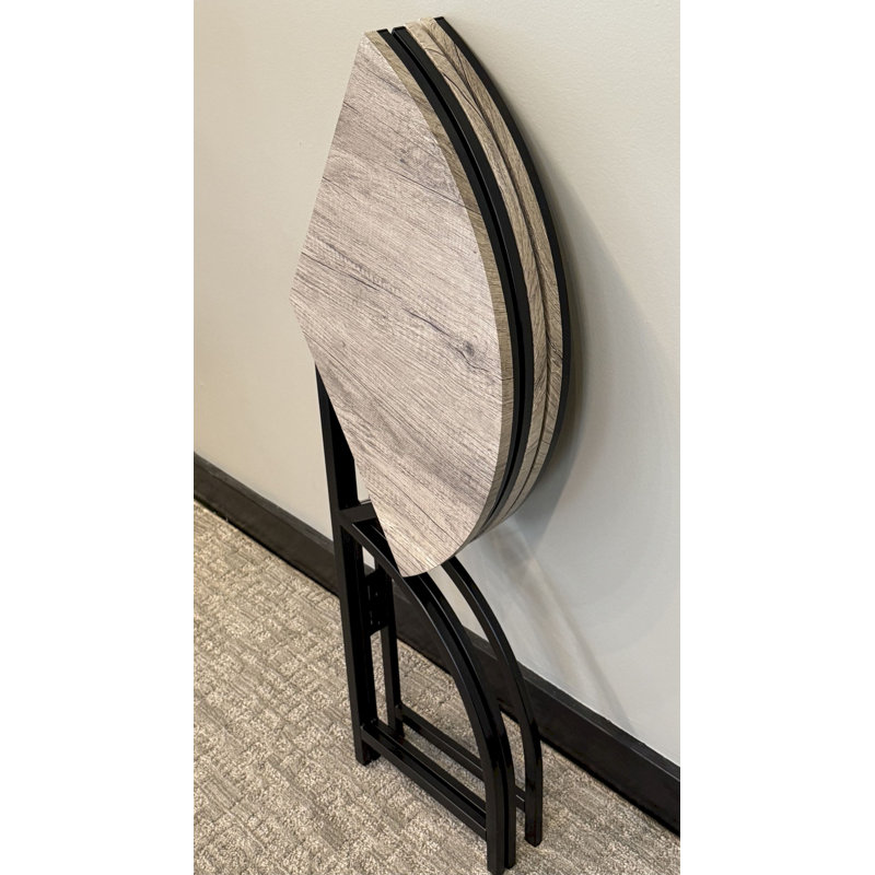 Tri-Fold Steel Frame Round Bistro Table