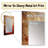 Orange Chaos Collage III - Abstract Collages Decorative Mirror, Orange Wall Mirror, Printed Metal Art-399852797