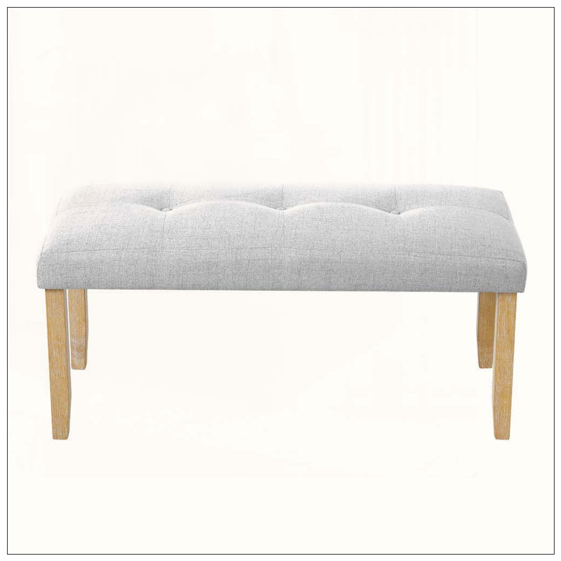 Upholstered Tufted Modern Bench