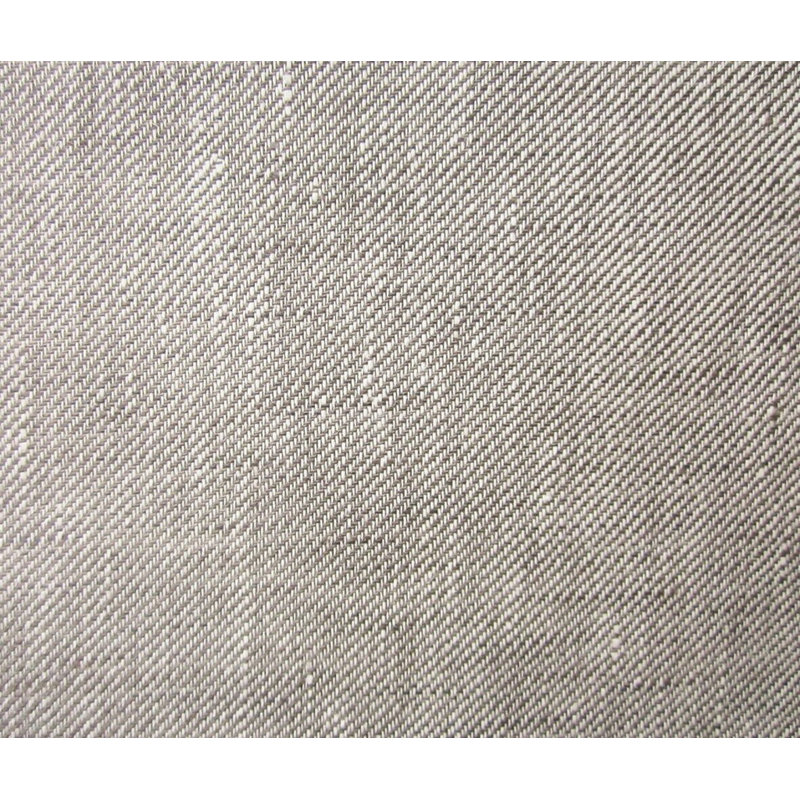 Zebra Linen Solid Tablecloth, Solid Gray Navy/Herringbone , 126" x 72"