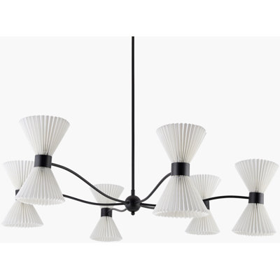 Iron 10-Light Chandelier
