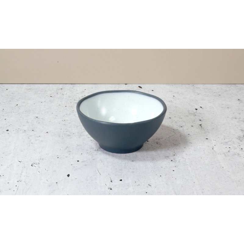 Marl 2 Piece Melamine Cereal Bowl Set, Blue