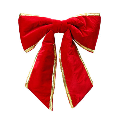Velours de 24 po d'extérieur rembourré doré avec garniture dorée résistant aux rayons UV