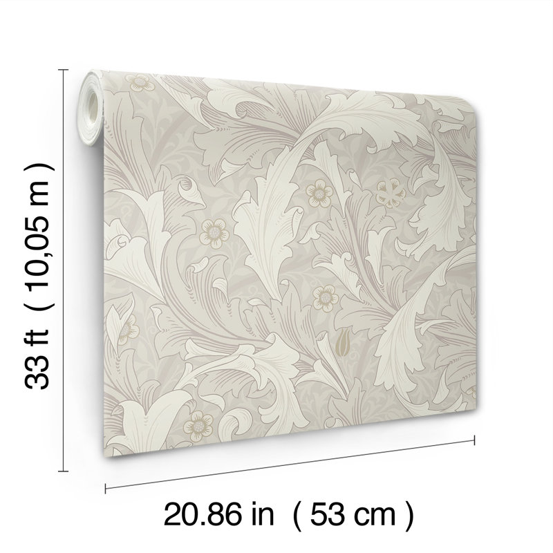 Rouleau de fleurs Granville, Blanc