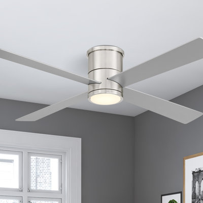 Falco 54" Led Flush Mount Ceiling Fan