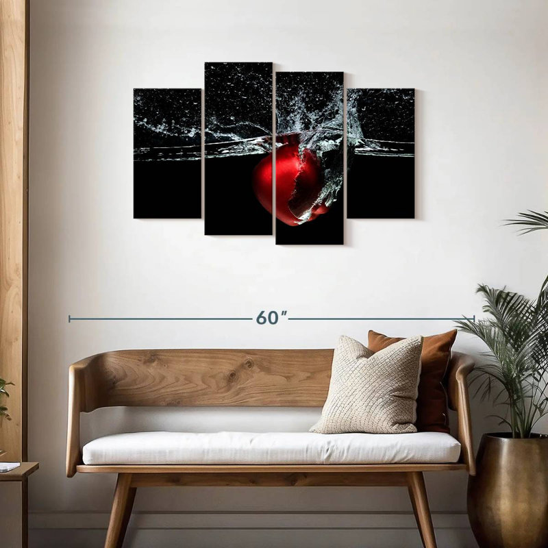 Yarlin Apple Water Splash, 27" H x 43" W
