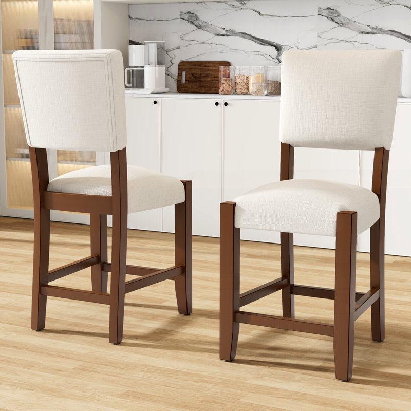 Ensemble de 2 tabourets de bar Mid-Century modernes