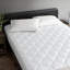 Protège-matelas à bourre profonde trop rembourrée, frais, soyeux et infroissable avec matelassage à losanges-1890094318