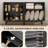 Sideboard Coffee Bar Cabinet, Fluted Buffet, With Doors, Adjustable Shelves, Wood Legs-766973892