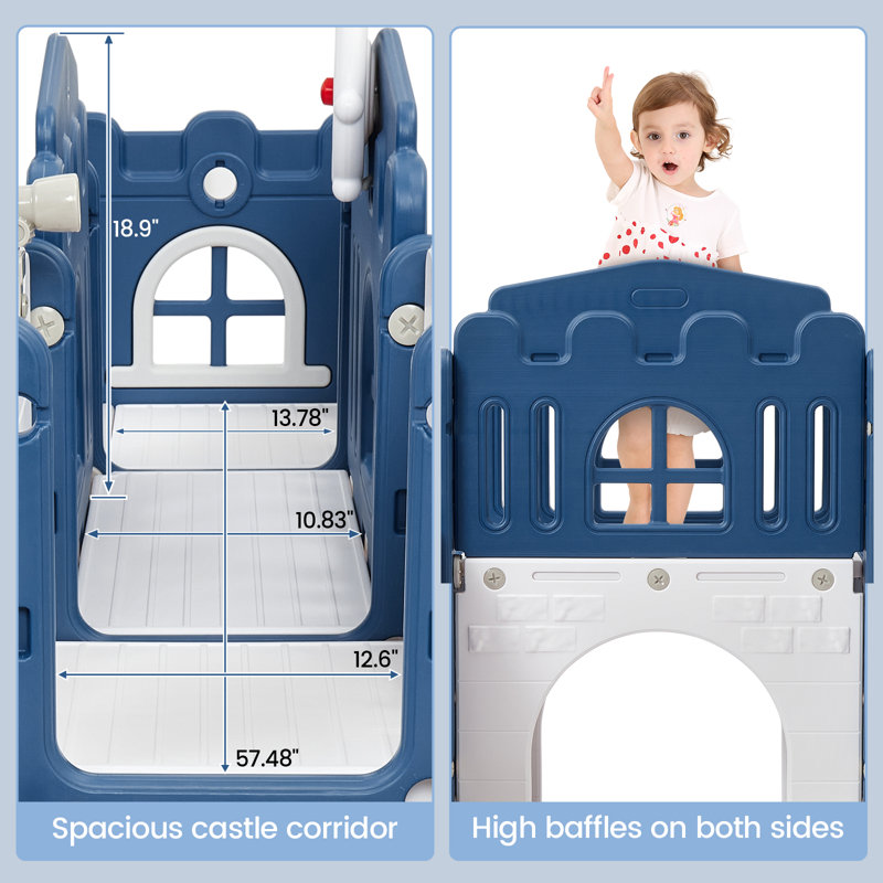 Ensemble de jeu pour tout-petits 8 en 1 pour tout-petits de 1 à 3 ans pour aire de jeux intérieure et extérieure