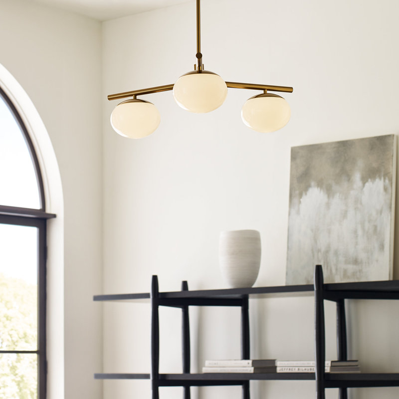 Vibi 3-Light Chandelier, Bronze brillant