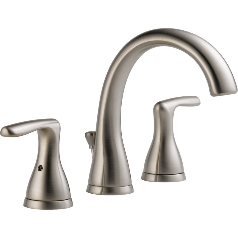 Widespread 2-handle Bathroom Faucet, Brushed Nickel
