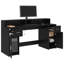 Desk Black Oak 55x91 Cm Engineered Wood-320120566