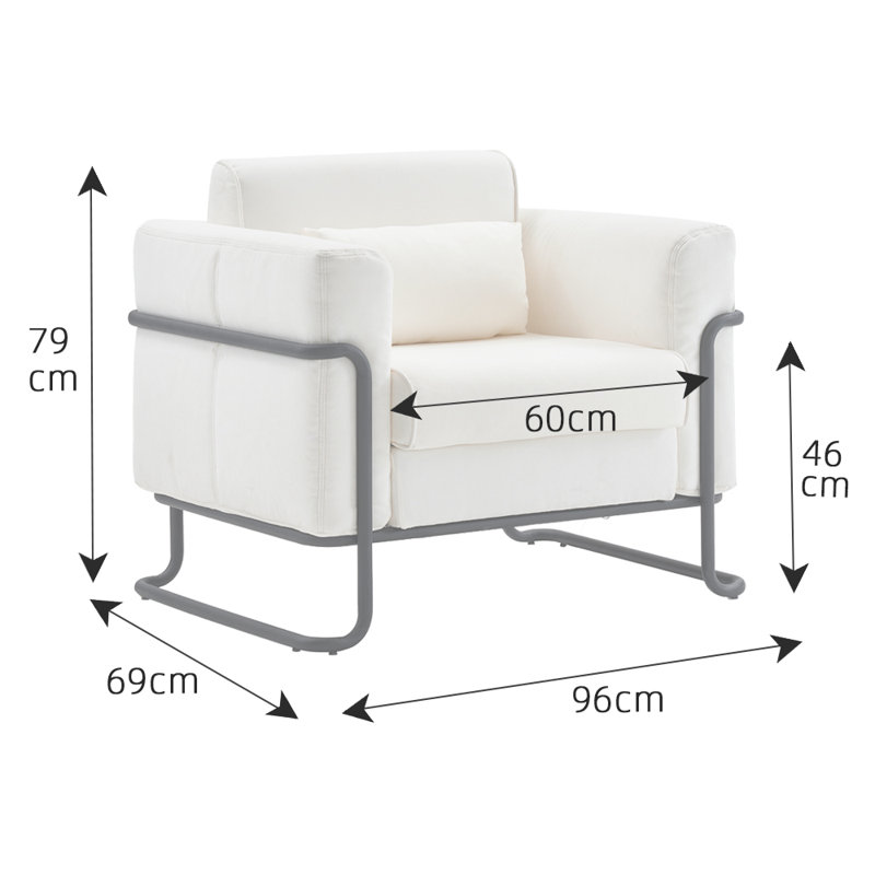 Baumstown Armchair, Cream