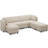 U Shaped Modular Sectional Sectional Sofa With Chaise & Ottoman-1241366927