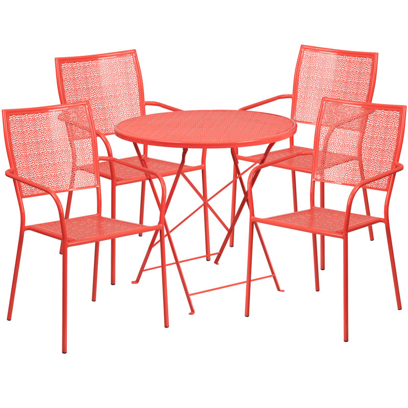 Ensemble repas 5 pièces Speegle, Corail