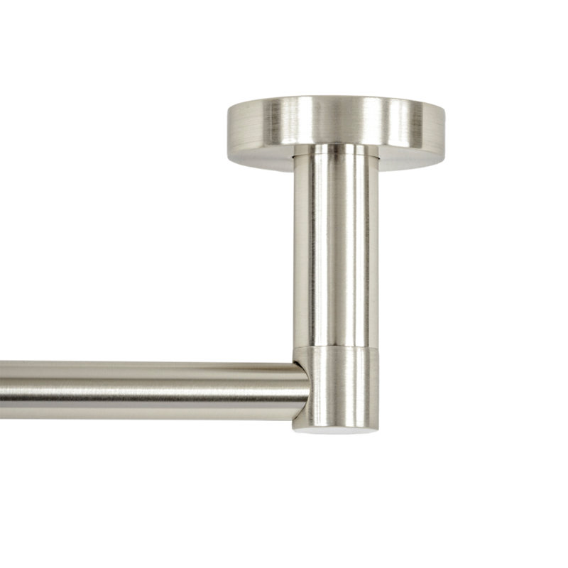 Venezia 3 Piece Wall Mounted Bathroom Hardware Set with 24" Towel Bar, Brushed Nickel
