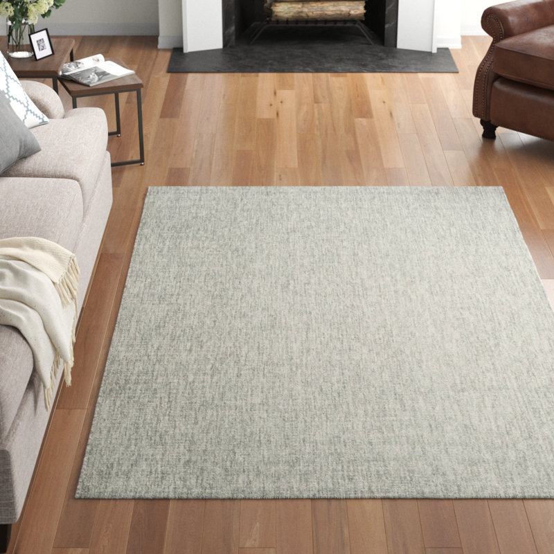 Tapis intérieur / extérieur gris / turquoise Arneshia, Rectangle 6 pi 7 po x 9 pi 6 po