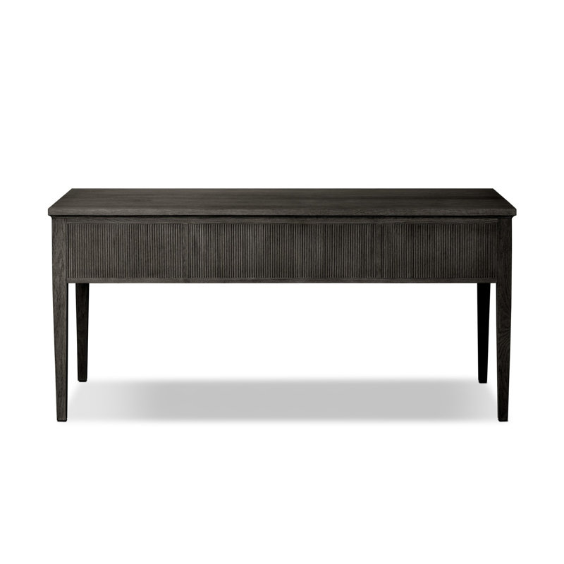 Bush Executive Desk, Distressed Black Oak
