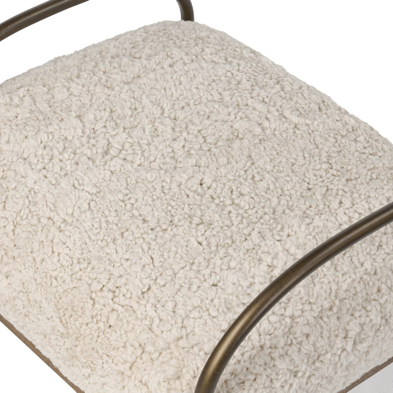 Demi Accent Stool, Beige