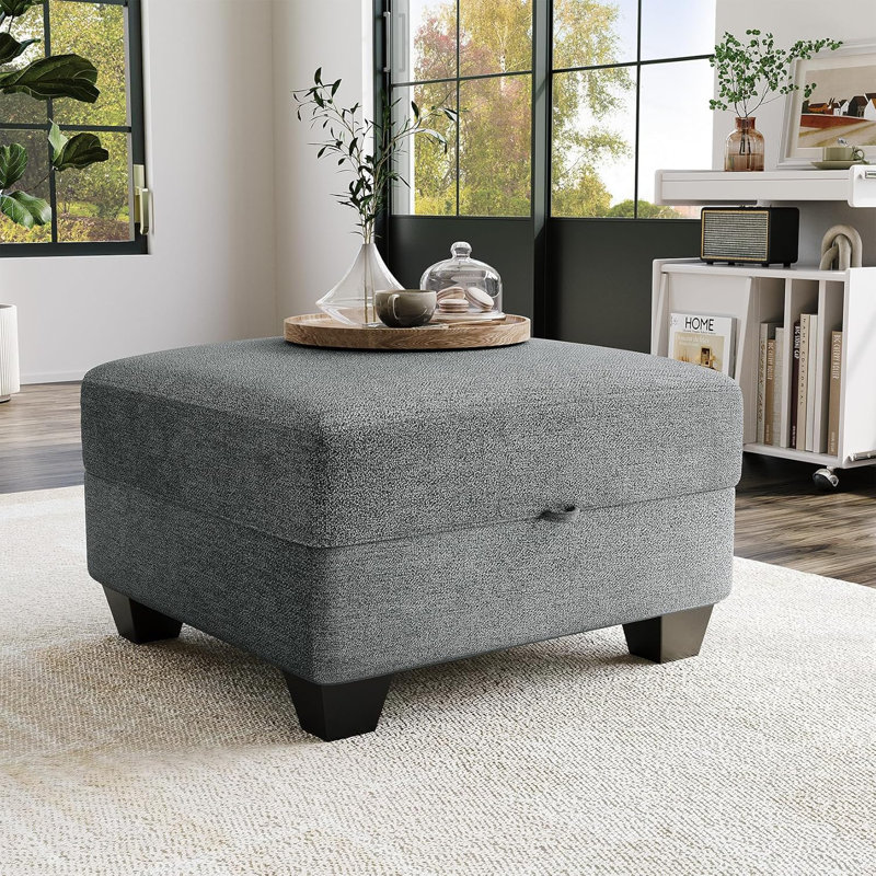 Canapé modulaire surdimensionné surdimensionné avec repose-pieds avec rangement, grand canapé d'angle en forme de U, canapé modulaire convertible pour salon, largeur de 140 pouces, canapé combiné à 7 places, gris