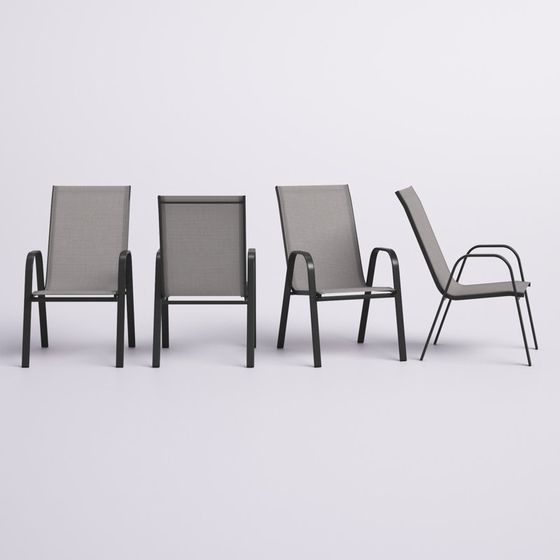 Ensemble de 4 chaises d'extérieur Artu, Gris