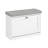 Narrow Flip-Drawer Shoe Storage Bench with Removable Cushion for Entryway,Hallway