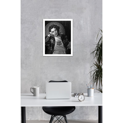 Thoughtful Elizabeth Taylor  Unframed Photograph