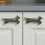 Antique Bronze Running Fox Knob