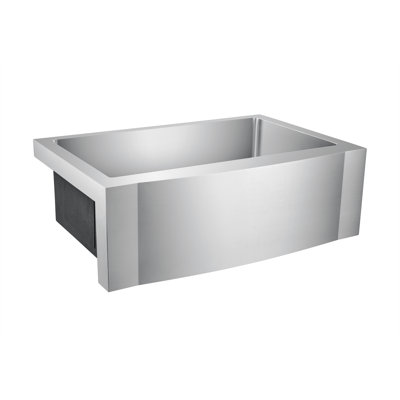 Bremen 33'' L Single Bowl Stainless Steel Kitchen Sink