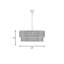 Luminaire suspendu en corde à intensité variable 6 lumières Han