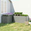 Ensemble de 2 jardin surélevé, jardinière, gris clair-462194995