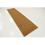 Tapis jaune / brun touffeté à la main Testerman