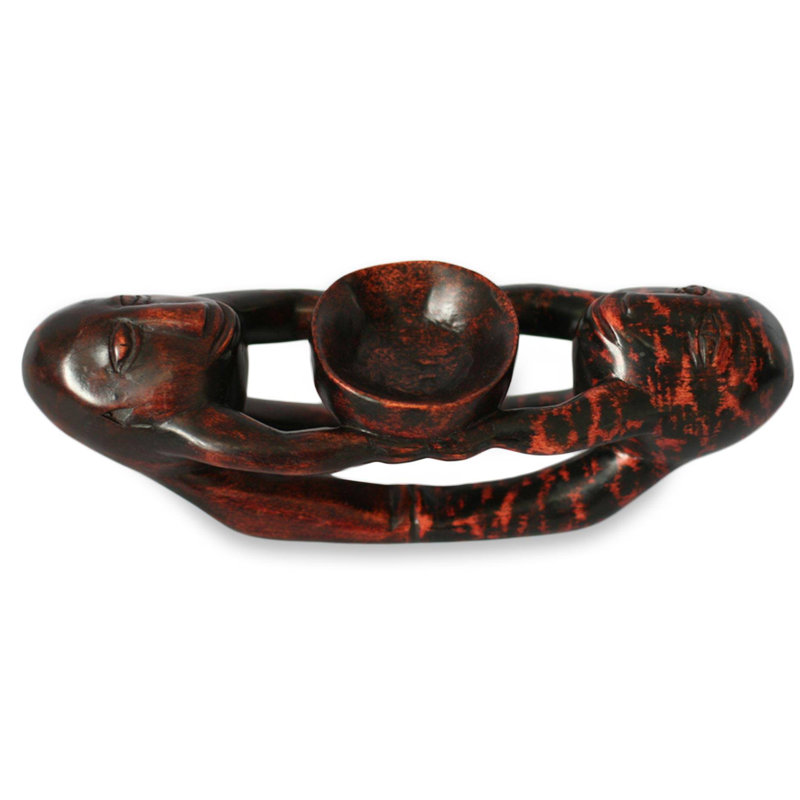 Novica Ashanti Friendship Wood Sculpture