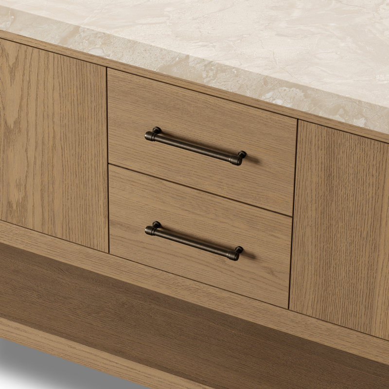 Anthem Double Vanity, Satin Light Wash Oak