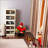 19.69" Side Wide Folding Storage Cabinet ,5 Tiers,19.69"×11.81"×50.00",Collapsible Storage Bins with Magnetic Door, Plastic Storage Cabinet with Wheels, Closet organizers and Storage Containers-1461481931
