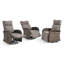 Chaise longue pivotante inclinable en osier de 59 po avec fauteuil inclinable et coussins réglables Esquer-841746229-841746231