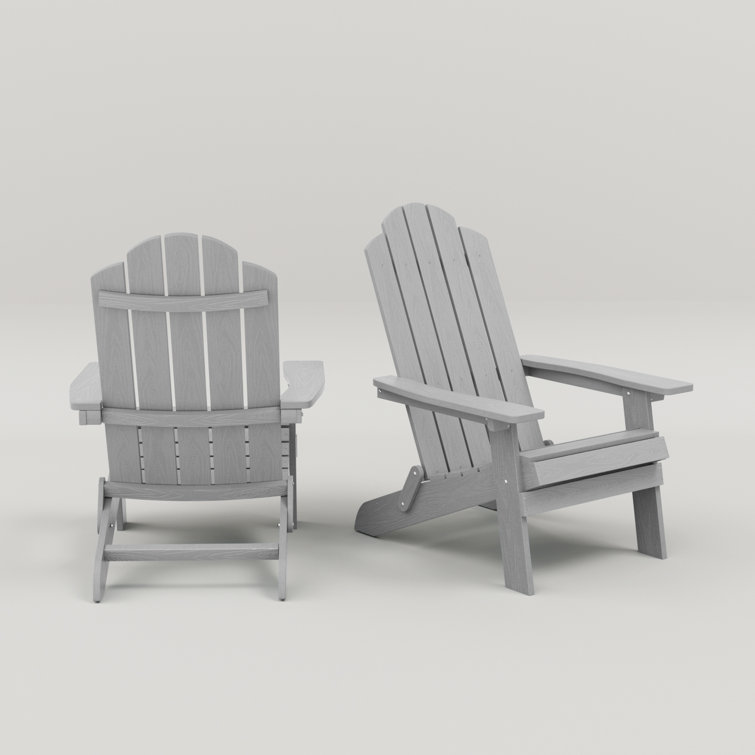 Outdoor Plastic Folding Adirondack Chair