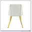Ensemble de chaises d'appoint en cuir synthétique blanc Gaines, confortable et durable pour les intérieurs modernes, parfait pour les repas et les réceptions.