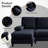 112" U-Shaped Sectional Sofa with Ottoman & 4 Seats-1009321316