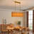 Dimmable Natural Rattan Kitchen Island Chandelier Pendant