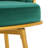 Swivel Counter Height Bar Stools Set Of 2, 31.5" Bar Height Stools With Hand-Woven Backrest & Gold Metal Legs, Modern Low Back Upholstered Kitchen Chairs With Footrest For Island, Dining Room-198924033