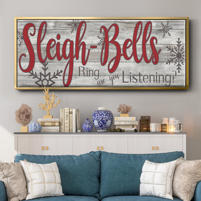 «Sleigh Bells», toile encadrée