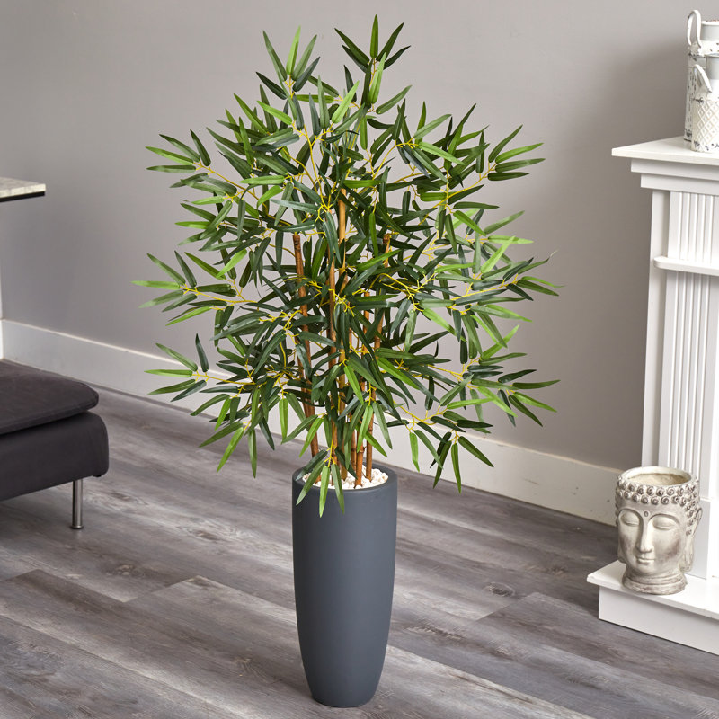 48'' Faux Bamboo Tree in Ceramic Planter